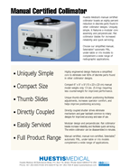 Manual Certified spec sheet